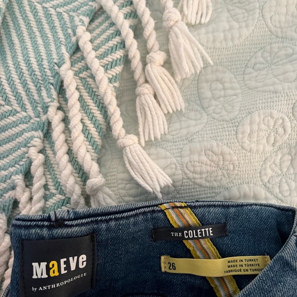 Anthropologie: The Colette Crop High-Rise wide-leg jeans by Maeve - Picture 2 of 4